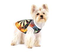 Dart Board Target Ice Fire,Cotton Sleeveless Pet T-Shirt Soft Stretchy Puppy Breathable Vest,S