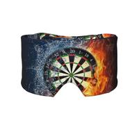 Dart Board Target Ice Fire, Full Eye Covers Light Blocking Eye Mask Sleep Eye and Ear Muffs