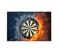 Dart Board Target Ice Fire1000 Piece Jigsaw Puzzles for Adults, Wooden Jigsaw Puzzle