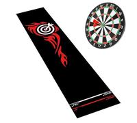 Dart Board - Throwing Rug for Ground | Nylon Fabric with Non Slip Backing and Integrated Distance Markers for Man Caves, Play Areas, Pubs and Home Entertainment Zones, 118x13.4inch