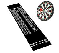 Dart Board - Throwing Rug for Ground | Nylon Fabric with Non Slip Backing and Integrated Distance Markers for Man Caves, Play Areas, Pubs and Home Entertainment Zones, 118x13.4inch
