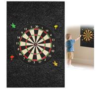 Dart Board Wall Protector, Self-Adhesive Dart Backboards, Professional Darts Wall Protector Easy to Assemble, Prefect Dart Accessories, Blcak Color for Adults Men Kids Room Garage Outdoor Classroom