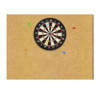 Dart Board Wall Protectors Dartboard Surround Cork 12pcs Self-Adhesive Spliced Wall Surround Board Easy Assembly Dart Surround Extended Length Cork Dart Board Wall Protector Tan
