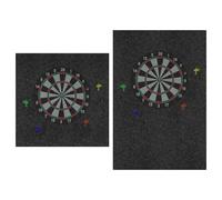 Dart Board Wall Protectors - Large Surround Backboard With Felt Cork Alternative Design, Extended Splicable Backing For Absorption | Home Game Room Dartboard Wall Safety Decoration