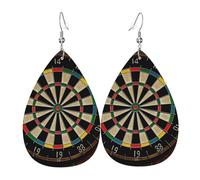 dart board woman leather eardrop eardrop earring eardrop hook women jewelry