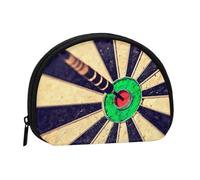 Dart Board, Women's Storage Bag Shell Makeup Bag Small Coin Purse Shell Change Pouch