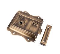 Dart Brass Flange Rim Latch 79mm Backset - Antique Brass