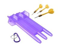 Dart Case - 17x8.5x3.3cm Dart Box, Portable Case with Key Locking, Safe Clear PP DartWallet | Durable Wallet & Portables for Darts, purple, riferimento alla descrizione, Please refer to