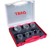 DART DAHK10 10 Piece Hole Saw Kit, 0 V, Grey