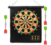 Dart disc， Magnetic Dart Board Darts Set, 15/17 Inches Double Sided Flocking Dartboards Plate Safety Game Toy Decorations(17inch)