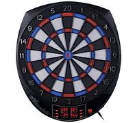 Dart disc， Soft Tip Dart Boards, Dartboard Set 19” Target Area, 27 Games and 243 Variants with 6 18g Darts, 4 LED Displays