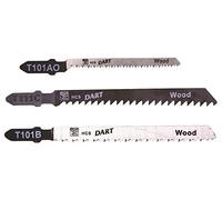 DART DJB22 T301DL Wood Cutting Jigsaw Blade, Silver, Set of 5 Piece