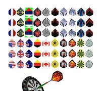 Dart Flight Standard Dart Flight, Dart Flight Tips | Soft Tip and Steel Tip Darts Accessories Kit, Darts Replacement Tail Wings Dart Flight Set Improve Performance and Durability