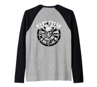 Dart Freak Bones & Bullseyes Tee Dartboard Thrower Graphic Raglan Baseball Tee