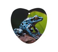 Dart Frog Blue Car Air Freshener Hanging, Long Lasting Scented Car Aromatherapy Tablets, Love form Fragrance Scented Cards for Vehicles, Bedroom, Wardrobe White-style