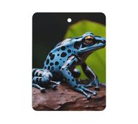 Dart Frog Blue Car Air Freshener Hanging, Long Lasting Scented Car Aromatherapy Tablets, Square Fragrance Scented Cards for Vehicles, Bedroom, Wardrobe White-style