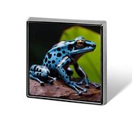 Dart Frog Blue Lapel Pin Brooches Square Fashion Brooch Pin Cute Button Badges Alloy Button Pins Enamel Pins Metal Pinback for Hat Shirt Clothing Bags