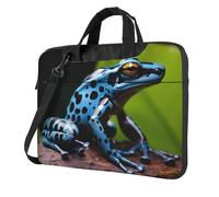Dart Frog Blue Laptop Bag Shockproof Computer Carrying Case with Shoulder Strap Messenger Shoulder Bag Briefcase 13 inch