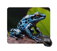 Dart Frog Blue Mouse Pad Square Laptop Mouse Mat Cute Computer Mousepad Keyboard Pad Non-Slip Desk Pads for Gaming Office Work Home 25 * 30cm
