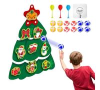Dart Game - 41.9 Centimeters In Shape Of A Christmas Tree Target Dart Board,DIY Christmas Games With Self Adhesive Balls | For Kids Indoor Playroom And Outdoor Garden Play Decoration Holiday Birthday