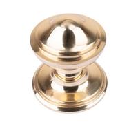 Dart Heavy Cast Brass Victorian Centre Door Knob (80mm) - Polished Brass