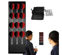 Dart Holder Wall Mount - 510g 12 Holes Wooden Wall Organizer Display Rack With Storage Bag Home Garage Basement Workplace Apartment Game Room Bar Man Cave