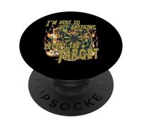 Dart Humour Shirt I'm Here To Hit Anything Except The Target PopSockets Adhesive PopGrip