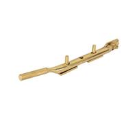 Dart Knurled Window Casement Stay - 200mm - Polished Brass