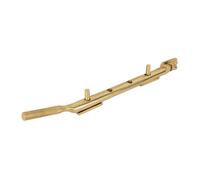 Dart Knurled Window Casement Stay - 250mm - Polished Brass