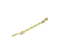 Dart Light Victorian Spoon Brass Window Stay (Polished Brass, 12" (300mm))