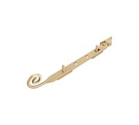 Dart Monkey Tail Brass Window Stay 10" (250mm) - Satin Brass