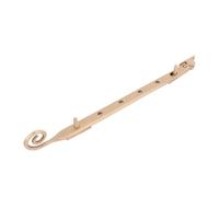 Dart Monkey Tail Solid Brass Window Stay 12" (300mm) - Satin Brass