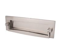 Dart Plain Postal Knocker Letter Plate (10 X 3 Inch) - Satin Nickel