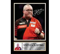 Dart Player Poster Print - The Bullet Signature Style Wall Art - PDC Professional Darts Player Memorabilia Gift for Darts Fans and Collectors, A4 Poster Print (297x210mm)