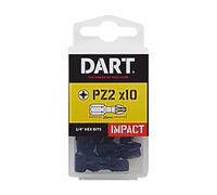 DART PZ2 25mm Impact Driver Bit - Pack 10 DDIPZ2-10