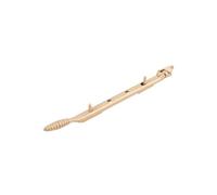 Dart Reeded Brass Window Stay 10" (250mm) - Satin Brass
