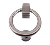 Dart Ring Cast Brass Door Knocker 118mm X 101mm - Satin Nickel