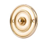 Dart Round Bell Push (76mm) - Polished Brass