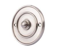 Dart Round Bell Push (76mm) - Satin Nickel