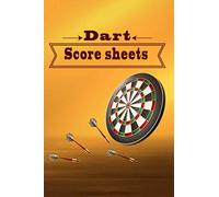 dart score sheets: a journal log for dart gamer to keep track on score while playing dart with family and friends . best gift for dart games lovers