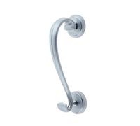 Dart Sloane Door Knocker On Round Rose - Satin Chrome