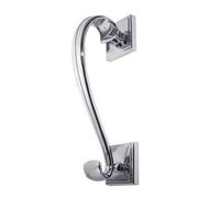 Dart Sloane Door Knocker On Square Rose - Polished Chrome