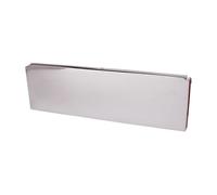 Dart Solid Cast Brass Door Letter Plate Internal Tidy (12 x 4 Inch) - Polished Chrome