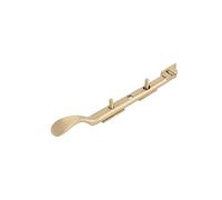 Dart Solid Cast Brass Metal Classic Victorian Spoon End Casement Window Stay - Satin Brass (8 Inch)