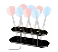 Dart Stand - Acrylic Corner Display with 8 Capacity for Storage Racks | Acrylic Dart Stand for Enthusiasts, Family, Friends, Bar, Games Room, Office, Writing