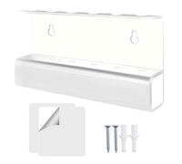 Dart Stand Wall Mount Holder - 6.1x1.1x3.15 inch Acrylic Display Organizer, Large Double-Sided Adhesive, Multi-Capacity Storage Space | Dart Rack, white, Please refer to the description, Please refer