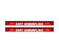 Dart Throw Line | 2-Piece Self-Adhesive Dart Board Floor Marking Tape | Repositionable Marking Tape for Office Club Recreation Areas Break Rooms Dorm Party Home Enthusiasts Players