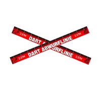 Dart Throw Line - 2-Piece Self-Adhesive Dart Board Floor Marking Tape - Waterproof Game Marking Tape for Players Enthusiasts Dorm Garage Recreational Centers Bar Home Office