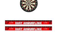 Dart Throw Line Marker - 2-Piece Self-Adhesive Dart Board Floor Marking Tape,Waterproof Tape Game Accessories for Club Garage Basement Dorm Party Bar Office Break Rooms