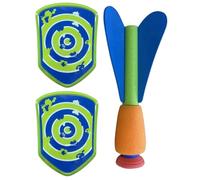 Dart Throwing Game - Hand-Eye Training Toy with Soft Foam Darts, Interactive Play Set | Action Reflex Games for Backyard Fun, Motor Skill Development, Safe Throw Game for Children and Parents